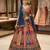 multicolor silk blend printed lehenga choli