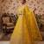 yellow net embroidered lehenga choli