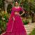 pink silk blend plain lehenga choli