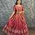 magenta silk blend embroidered lehenga choli