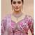 pink silk blend printed lehenga choli