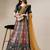 multicolor silk blend printed lehenga choli