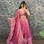 rani pink silk blend embroidered lehenga choli