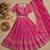 rani pink silk blend embroidered lehenga choli