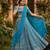blue art silk plain lehenga choli