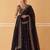 Black Crepe Silk Sequins Lehenga Set For Women's 
