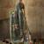 Dark green georgette floral printed saree with unstitched blouse