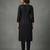 Black rayon embroidered kurta set