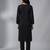 Black rayon embroidered kurta set