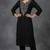 Black rayon embroidered kurta set