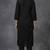 Black rayon embroidered kurta set