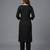 Black rayon embroidered kurta set