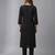 Black rayon embroidered kurta set