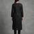 Black rayon embroidered kurta set