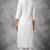White rayon embroidered kurta set