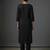 Black rayon embroidered kurta set