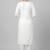 White rayon embroidered kurta set