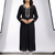 Black rayon embroidered kurta set