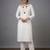 White rayon embroidered kurta set