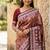 Maroon color art silk blend sarees with blouse