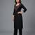 Black rayon embroidered kurta set