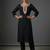 Black rayon embroidered kurta set