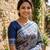 Blue color art silk blend sarees with blouse