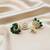 Moissanite Polki Green Beads Jhumkas
