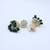 Moissanite Polki Green Beads Jhumkas