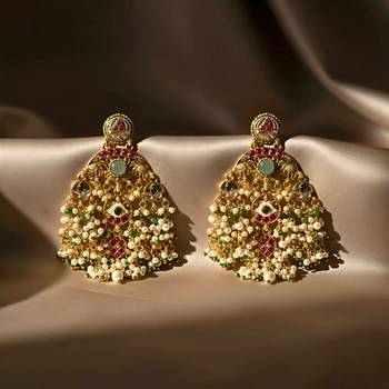 Kundan Kashmiri Pearl Dangler Earrings 2