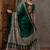 Green color ready to wear semi modal saree with unstitched designer blouse