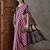 Purple color ready to wear semi modal saree with unstitched designer blouse