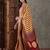 Yellow color ready to wear semi modal saree with unstitched designer blouse