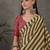 Green color ready to wear semi modal saree with unstitched designer blouse