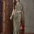 Green color Pre Pleated semi modal saree with unstitched designer blouse