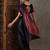 Black color ready to wear semi modal saree with unstitched designer blouse