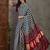 Blue color ready to wear semi modal saree with unstitched designer blouse