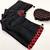 Black color ready to wear semi modal saree with unstitched designer blouse