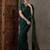 Green color ready to wear semi modal saree with unstitched designer blouse