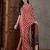 Red color ready to wear semi modal saree with unstitched designer blouse