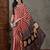 Red color ready to wear semi modal saree with unstitched designer blouse