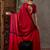 Red color ready to wear semi modal saree with unstitched designer blouse