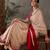 Cream color ready to wear semi modal saree with unstitched designer blouse