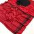 Red color ready to wear semi modal saree with unstitched designer blouse