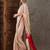 Cream color ready to wear semi modal saree with unstitched designer blouse