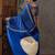 Blue color ready to wear semi modal saree with unstitched designer blouse