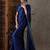 Blue color ready to wear semi modal saree with unstitched designer blouse