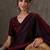 Black color ready to wear semi modal saree with unstitched designer blouse