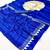 Blue color ready to wear semi modal saree with unstitched designer blouse