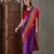 Purple color Pre Stitched semi modal saree with unstitched designer blouse